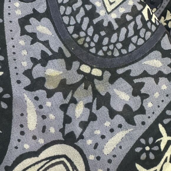 Catherines Shirt Womens 2X Blue Handkerchief Western Knit Flowy Tassel Rodeo - Picture 9 of 12